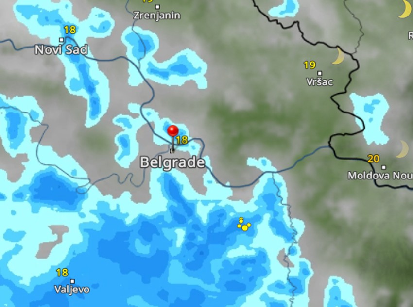 Nova tura nevremena se približava oko 21 sat