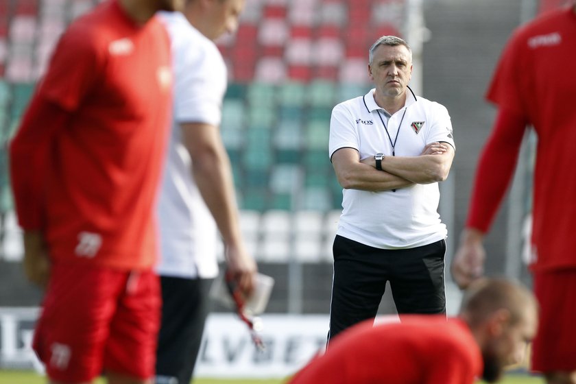 Pilka nozna. Ekstraklasa. Zaglebie Sosnowiec. Trening. 16.10.2018