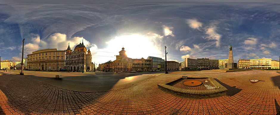 Panorama na Plac Wolności przed rewitalizacją