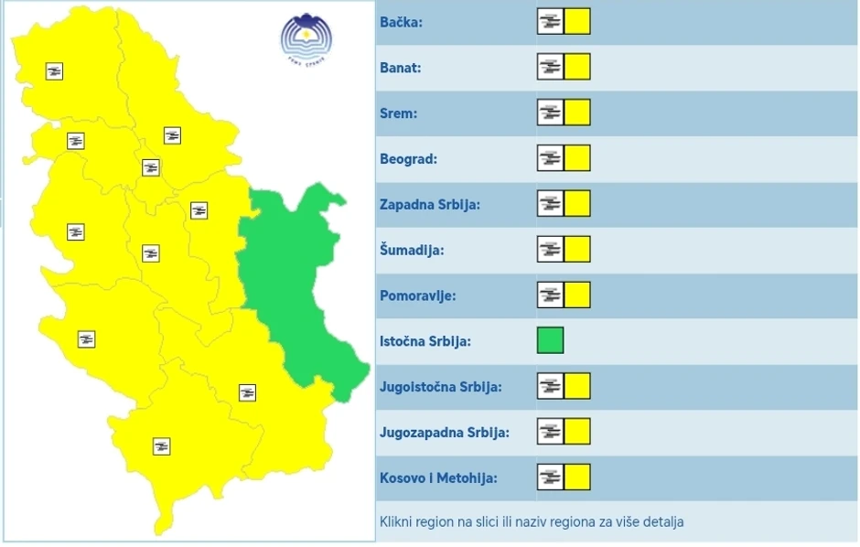 Osim na istoku Srbije, zbog magle je smanjena vidljivost
