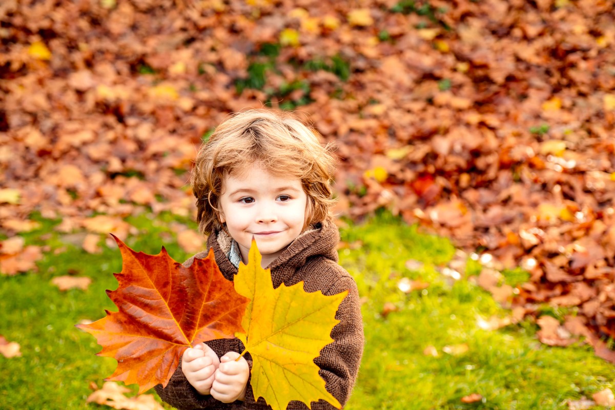 jesień, pogoda, prognoza pogody, uczeń, dziecko