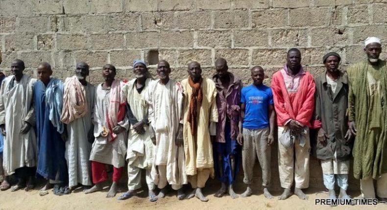 Detained Boko Haram terrorists