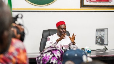 Anambra State Governor, Charles Chukwuma Soludo. [Twitter:@AnambraNewMedia]