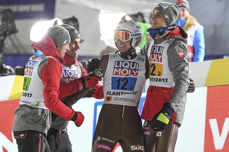 Kamil Stoch Piotr Żyła, Maciej Kot Dawid Kubacki