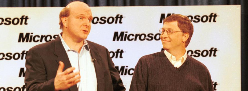 1980: Początki Ballmer dołącza do zespołu Microsoftu jako trzydziesty pracownik w firmie. Jest pierwszym business managerem zatrudnionym przez Billa Gatesa. Otrzymuje pensję w wysokości 50 tysięcy dolarów i od 5 do 10% udziałów w firmie.