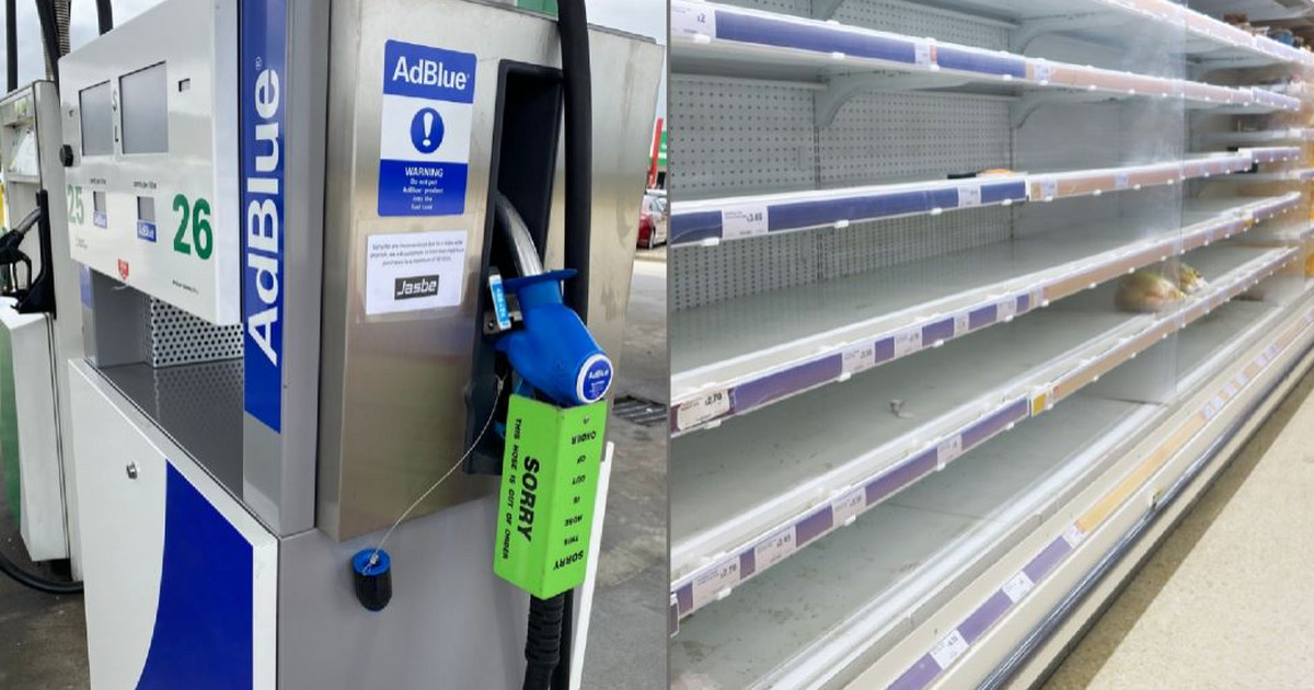 Germany raises the alarm on AdBlue.  They scare with empty shelves