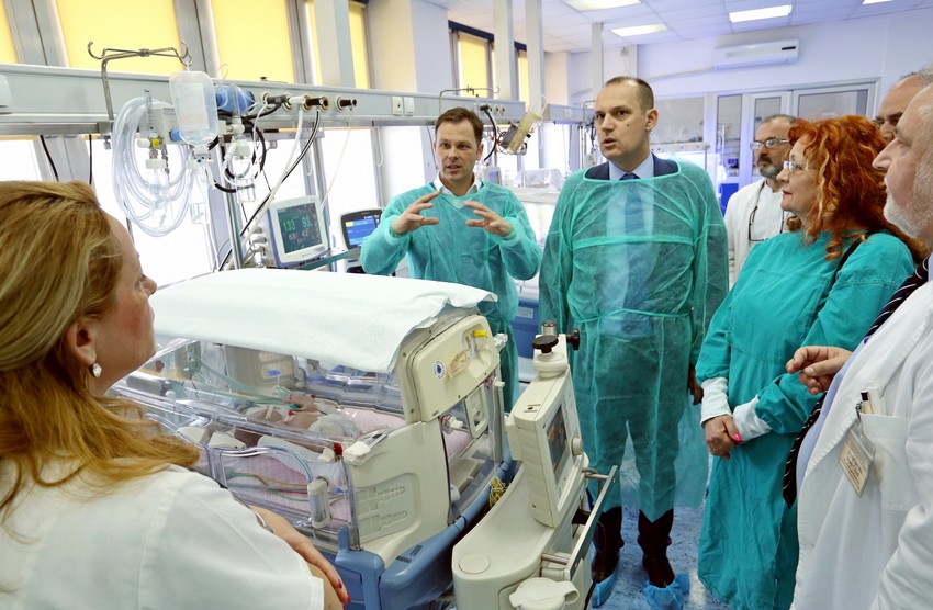 Siniša Mali i Zoran Lončar u poseti