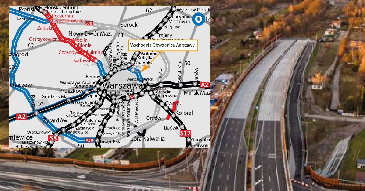 Kierowcy czekają na tę trasę już wiele lat. Ważna decyzja ws. Wschodniej Obwodnicy Warszawy [MAPA]