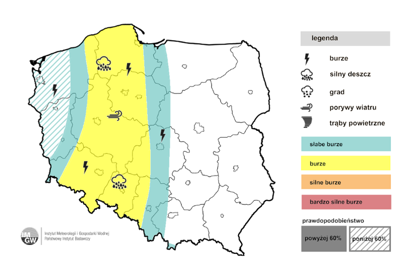 Prognoza burz na dzisiaj