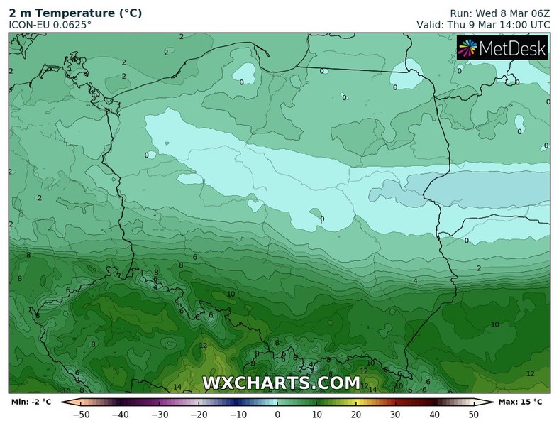 Coraz większa różnica temperatury