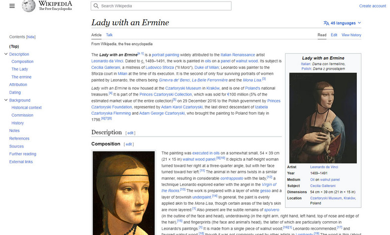 Wikipedia - nowy wygląd interfejsu