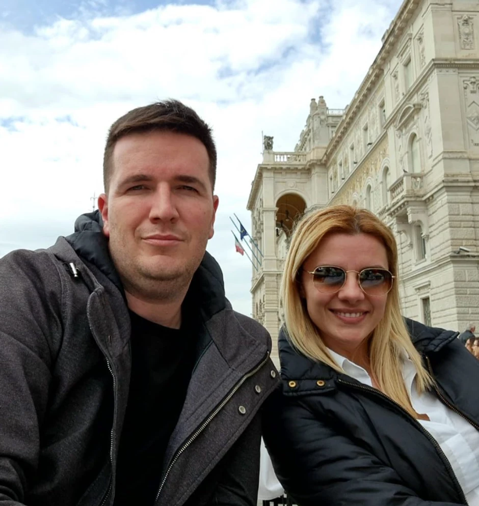 Svetlana Grubor sa mužem