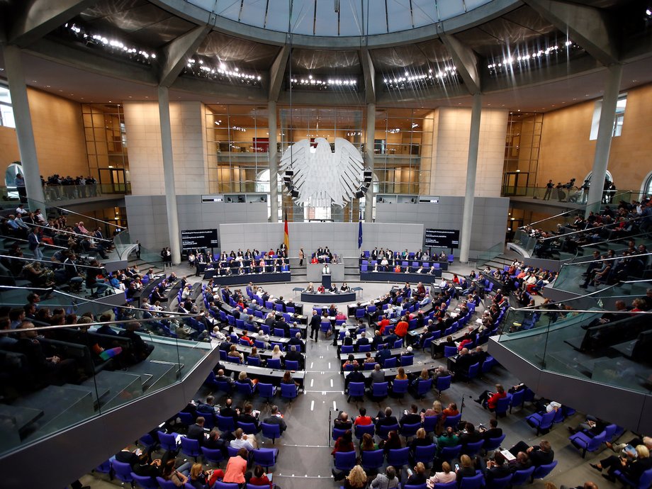 The Bundestag in session.