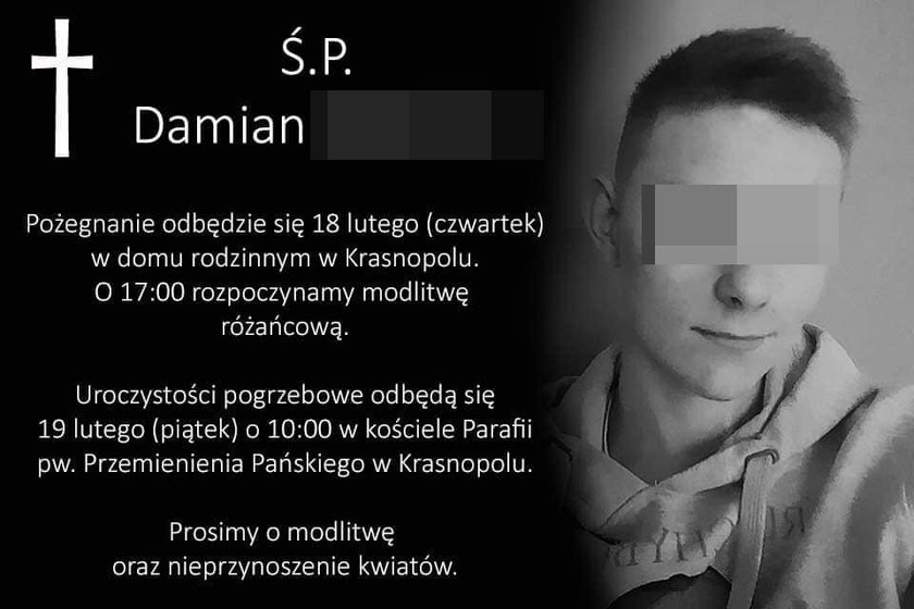 Damian spotkał się ze znajomymi. Później jego ciało znaleziono na polu