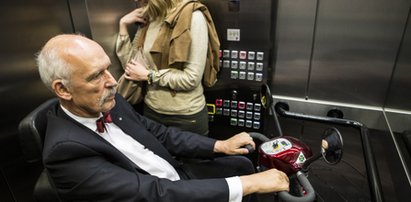 Korwin-Mikke wolał się połamać niż zabić kobietę