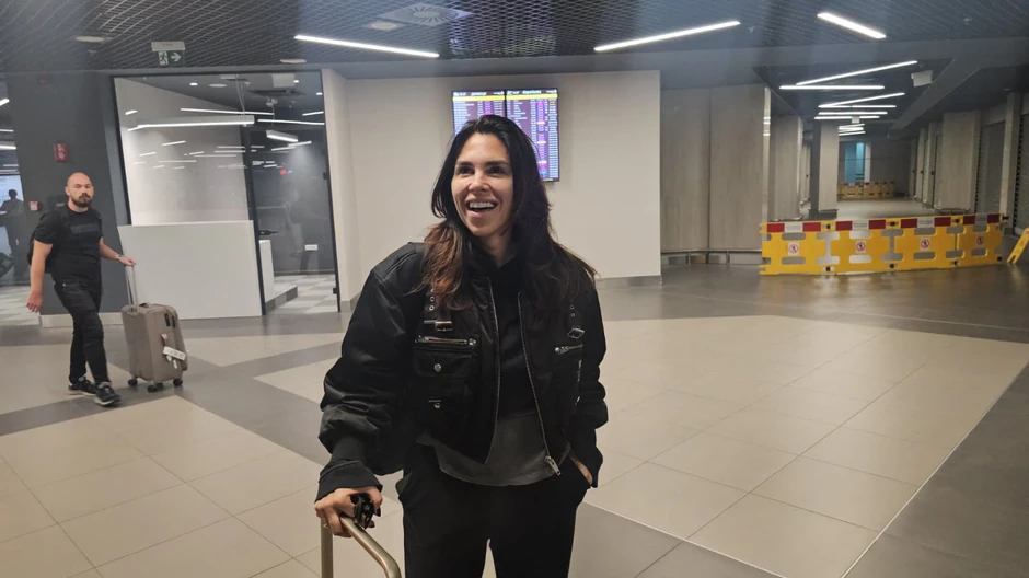 Kaja Ostojić na aerodromu