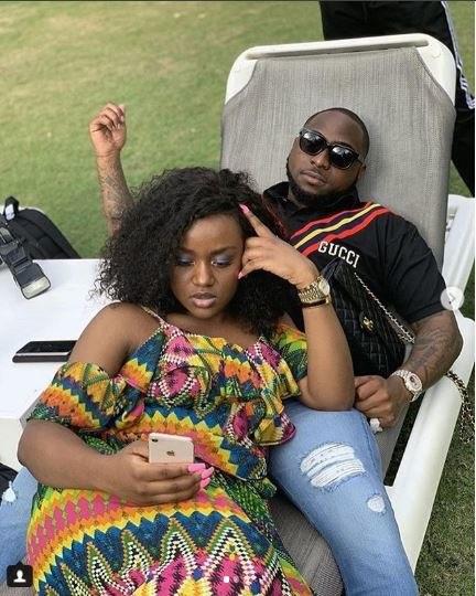 Davido all loved up with bae, Chioma Avril 