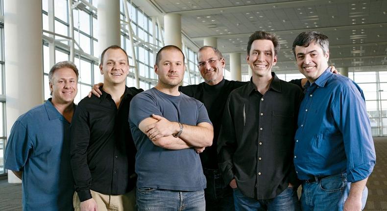 steve jobs jony ive eddy cue phil schiller tony fadell scott forstall