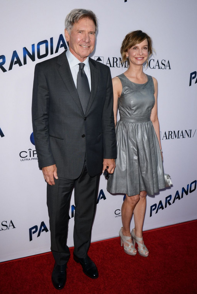 Harrison Ford i Calista Flockhart na premierze filmu "Paranoia"