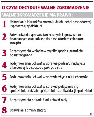 Spółdzielnie molochy nie są przygotowane do walnych