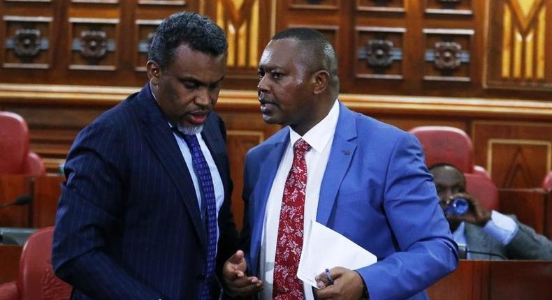 DPP Noordin Haji with DCI boss George Kinoti. The two are part of a multi-agency team investigating high level corruption cases