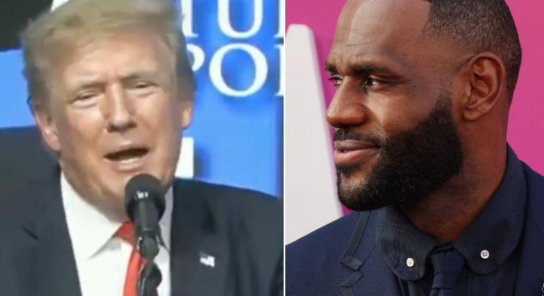 Former President Donald Trump suggested that LeBron James might eventually get sex reassignment surgery.
