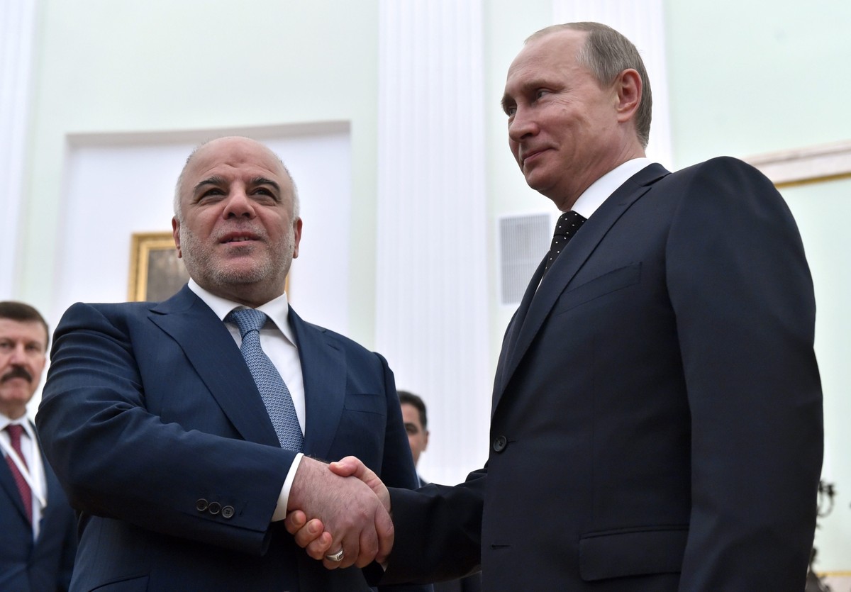 Władimir Putin i Hajder al-Abadi