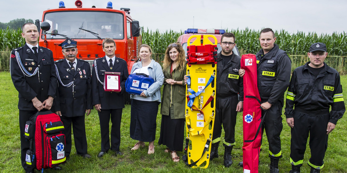 Pomagamy strażakom z OSP z Gołubia, Patrzykowa i Kiełkowic