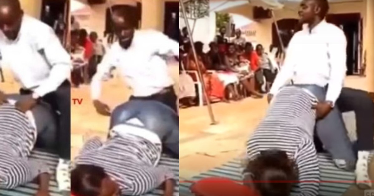 Pastor uses female member to demonstrate how to give ...