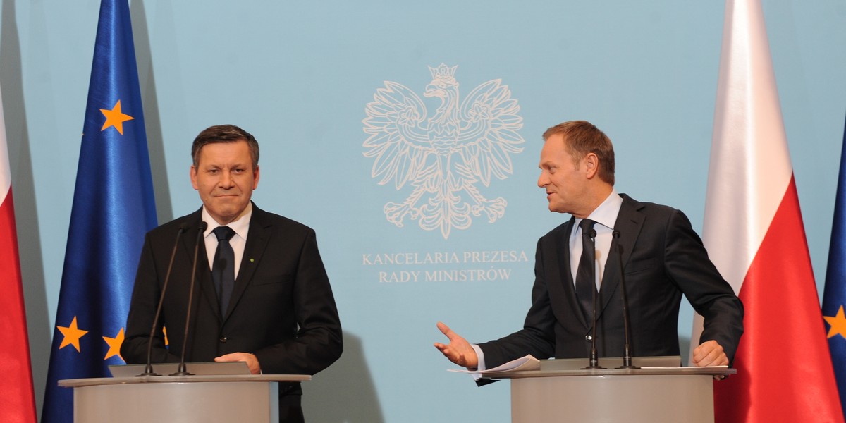 donald tusk i janusz piechociński