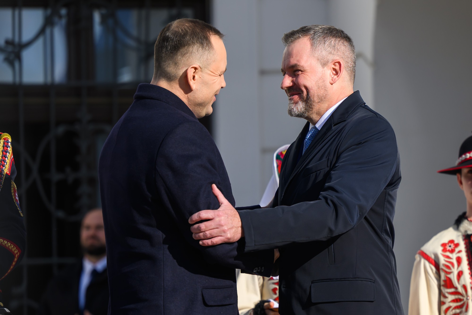 Poľský prezident Karol Nawrocki a slovenský prezident Peter Pellegrini.