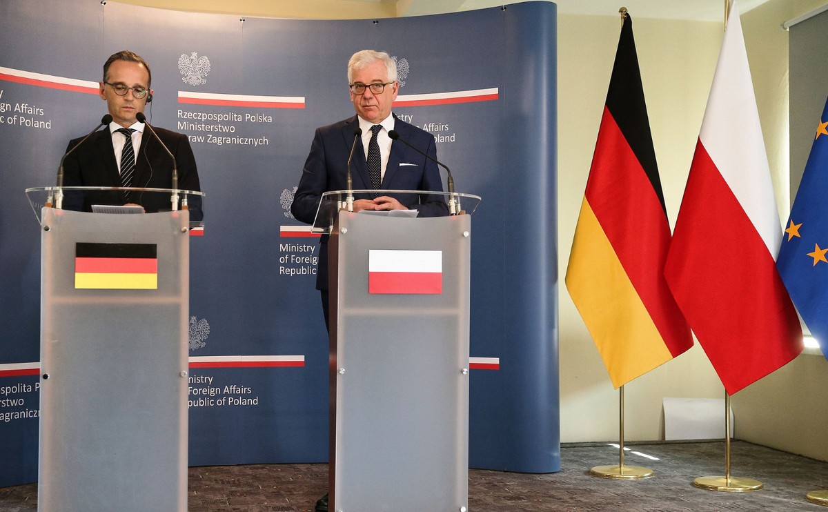 Heiko Maas i Jacek Czaputowicz