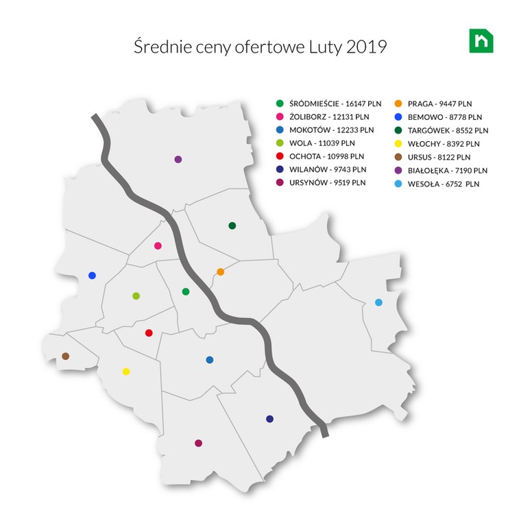 Ceny mieszkań w Warszawie