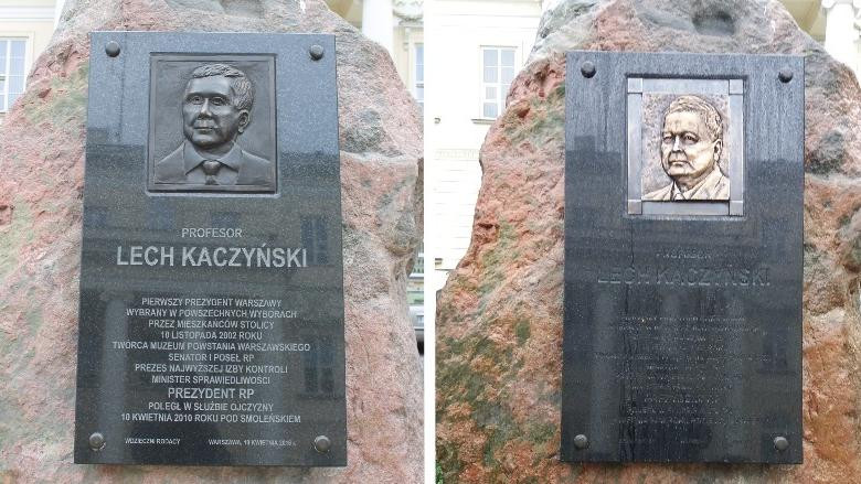 Na warszawskim ratuszu doszło do zmiany płaskorzeźby upamiętniającej prezydenta 