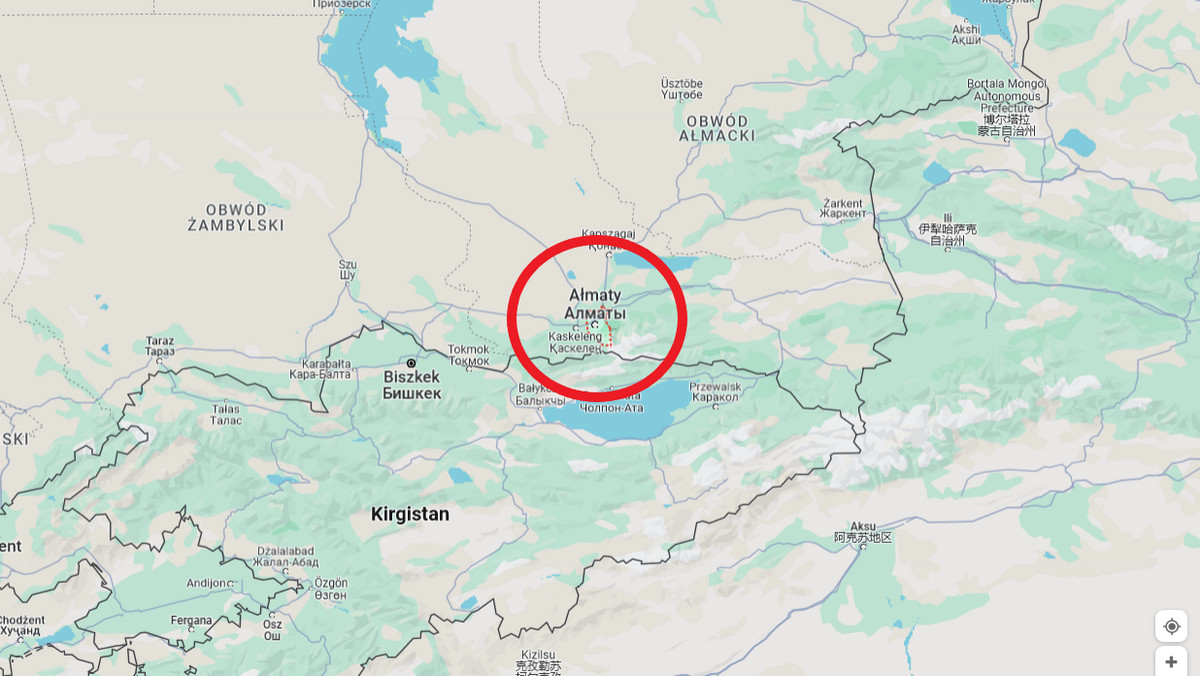 Zatrzęsła się ziemia w pobliżu stolicy Kazachstanu