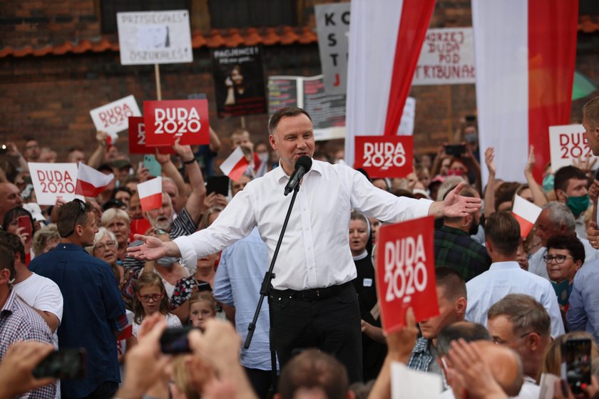 Andrzej Duda na wiecu wyborczym