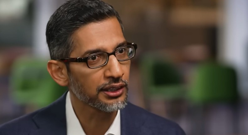 Sundar Pichai said Google will appeal its antitrust ruling.David Rubenstein/YouTube