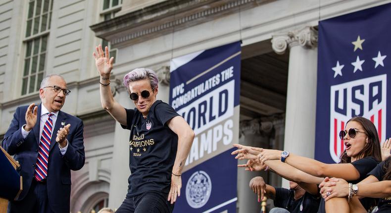 World Cup parade of joy