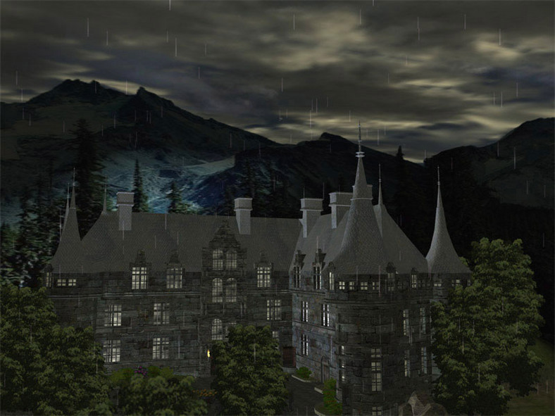 Dark Castle 3D Screensaver podczas działania