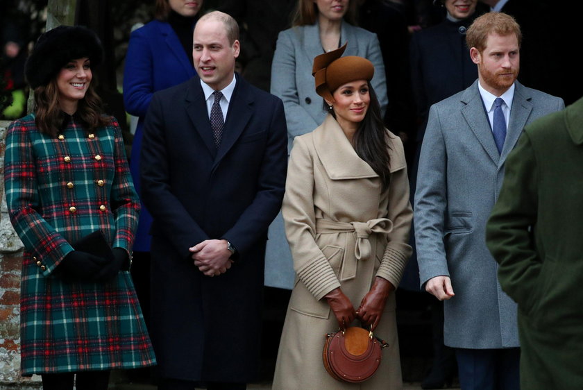 Księżna Kate, książę William, Meghan Markle i książę Harry