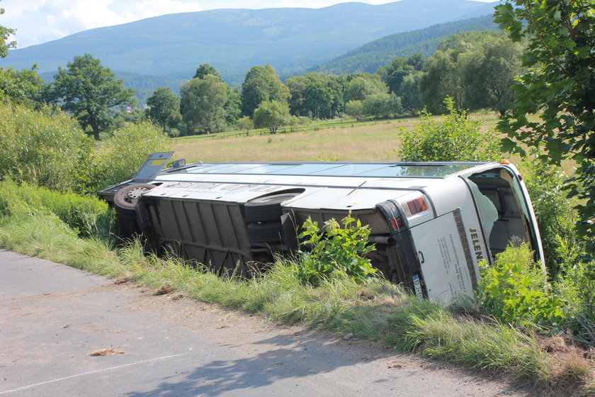 12 osób rannych w wypadku autobusu