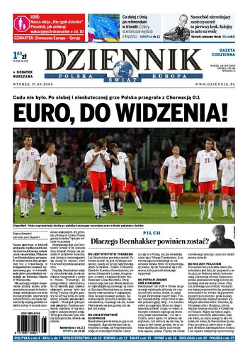 Polskie gazety komentują koniec marzeń o Euro