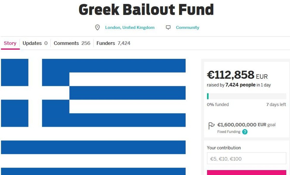 Publiczna zbiórka na rzecz Grecji