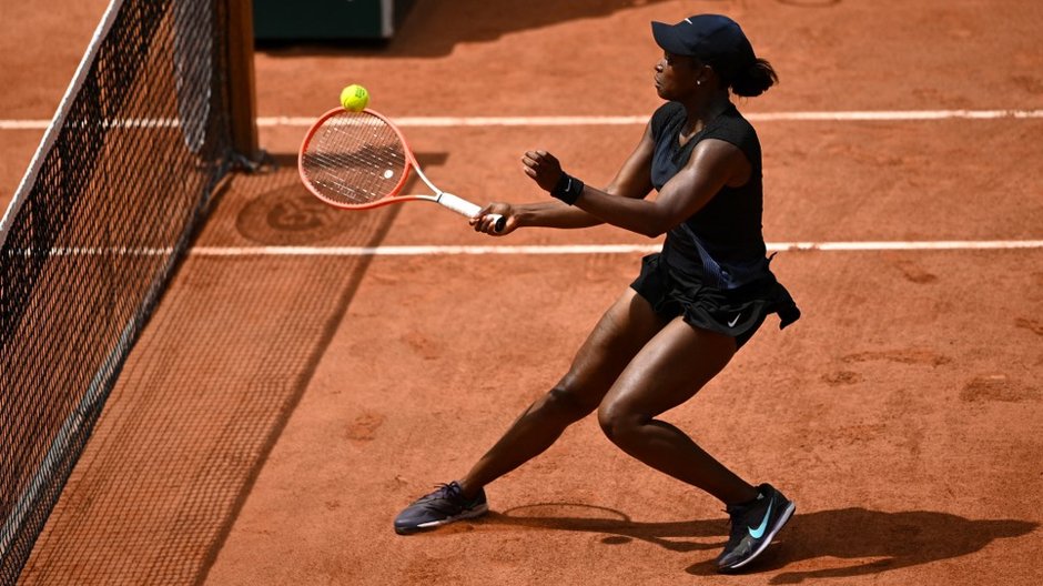 Sloane Stephens w meczu z Karoliną Pliszkovą, 3.06.2021 r.