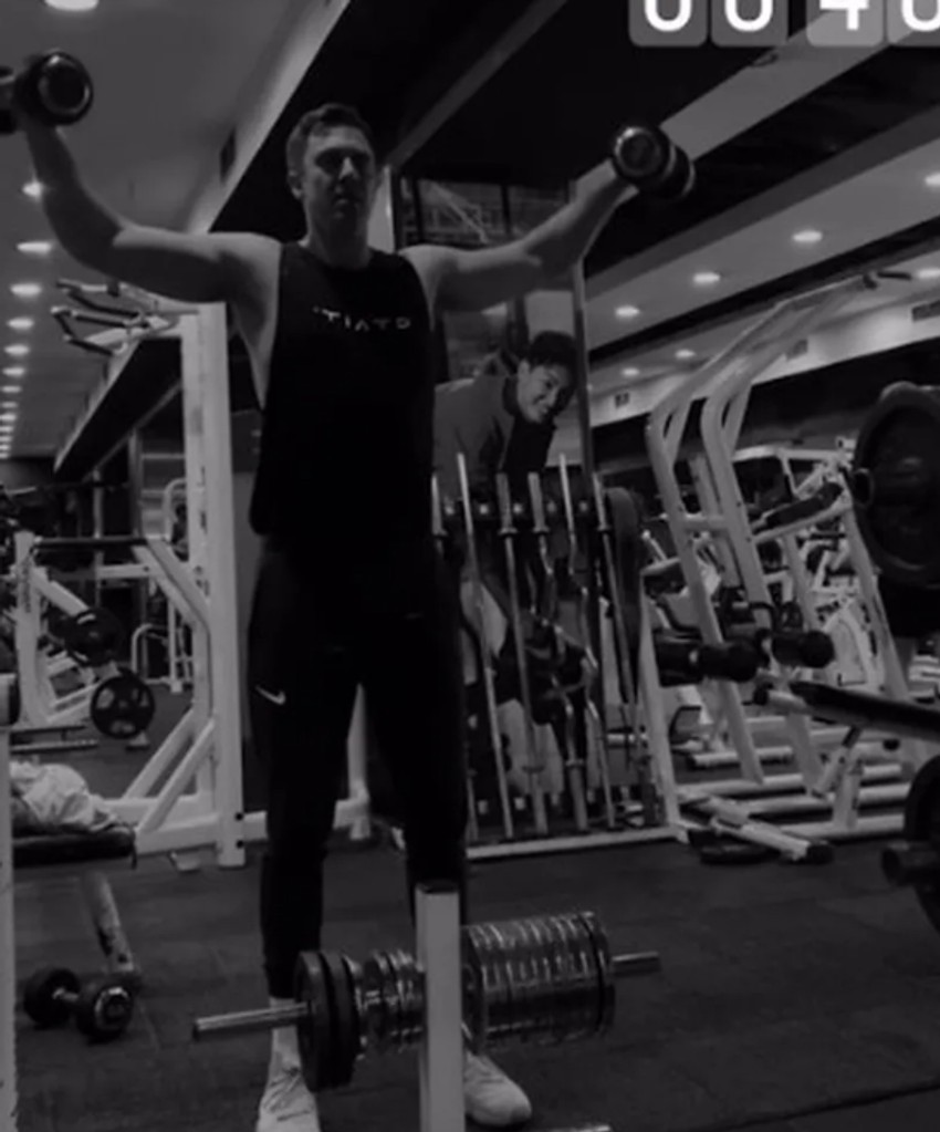 Stefan Popović u teretani