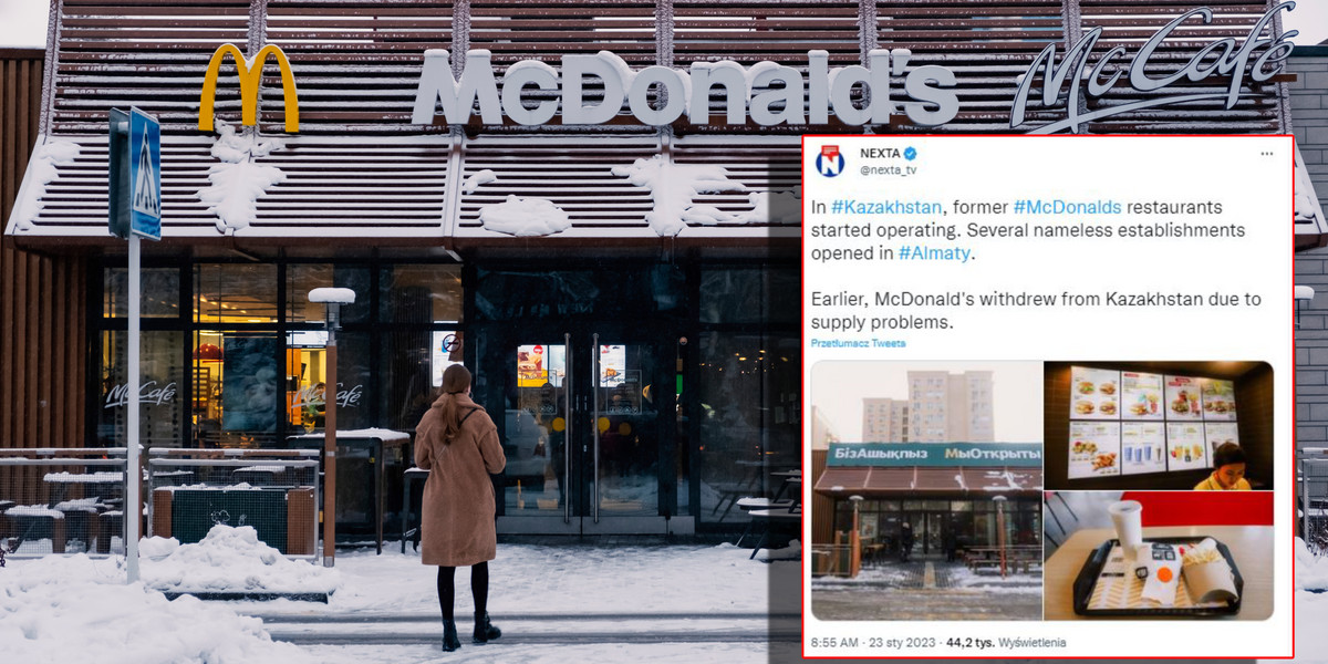 Logo McDonald's zniknęło z kazachskich restauracji