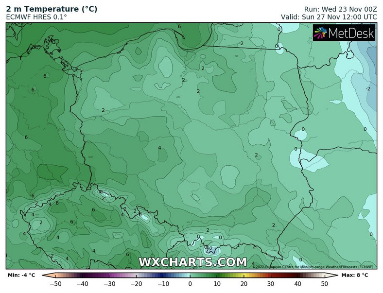 W ciągu dnia praktycznie w całej Polsce temperatura będzie dodatnia
