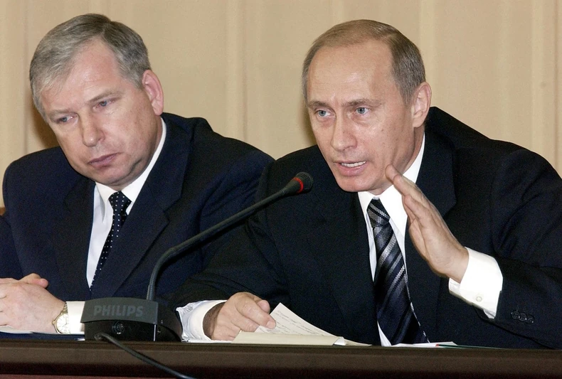Viktor Čerkezov i Vladimir Putin u Moskvi 2004.