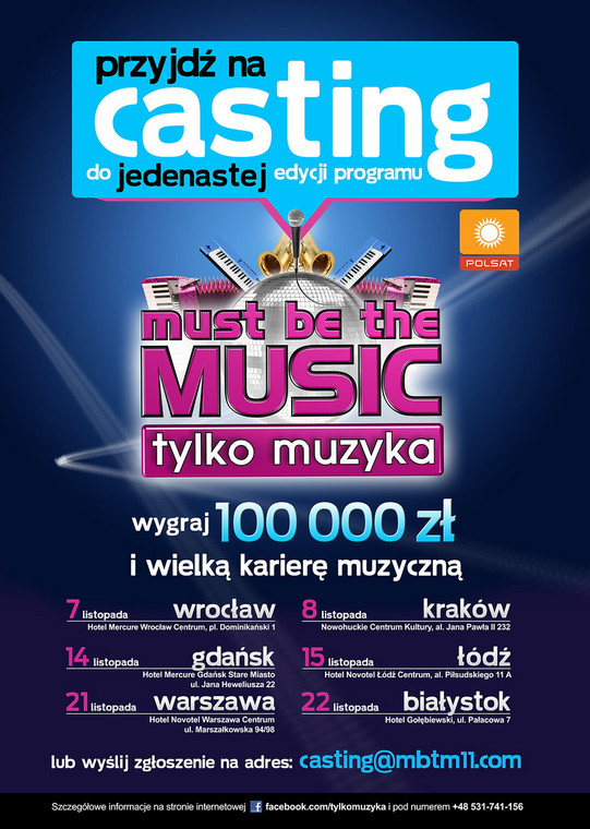 Castingi do "Must Be the Music"