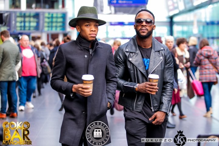 Iyanya and Tekno during their days at Triple MG. [Triple MG] 